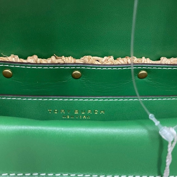 NWT Tory Burch Miller Straw Cross Body NWT - Picture 5 of 7